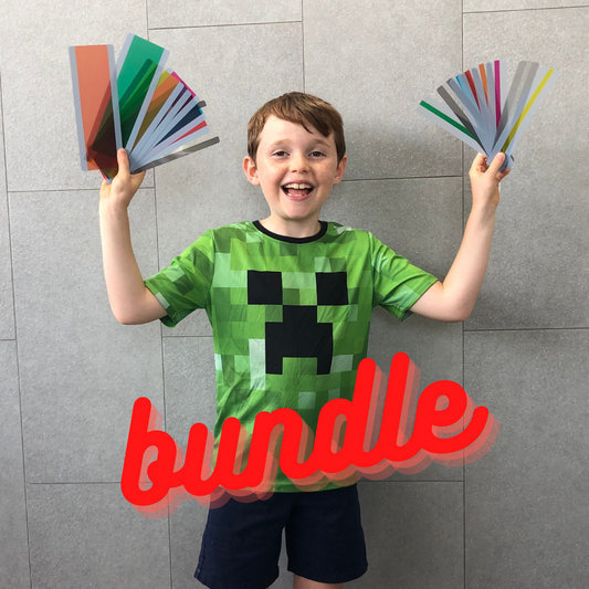 BIG BUNDLE PACK - mega + mini rainbow reading ruler 16 pack